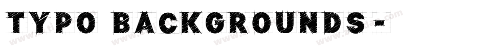 Typo Backgrounds字体转换